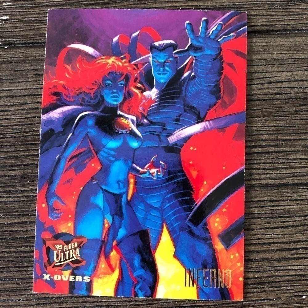X-Men ’95 Fleer Ultra trading card: X-Overs: Inferno #122
